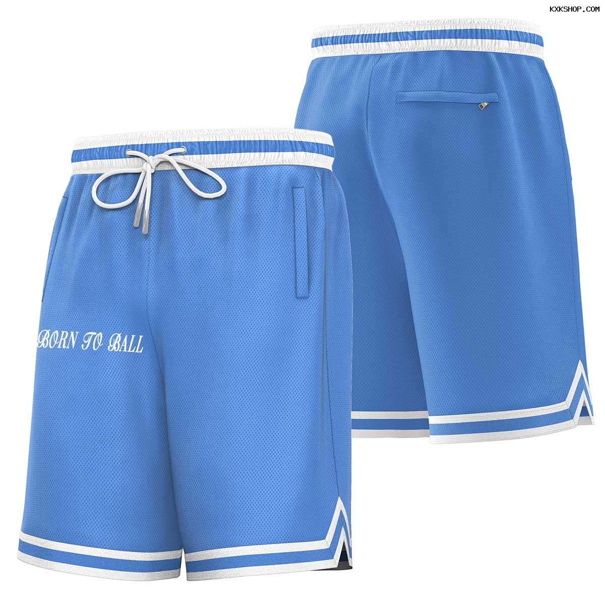CAROLINA BLUE BORN TO BALL SHORTS
